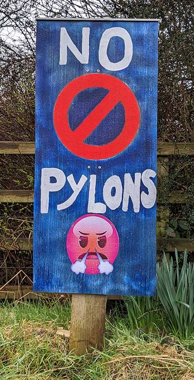 Home made No Pylons banner